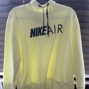neon yellow nike air sweatshirt